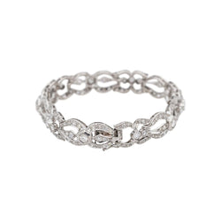 Bracelet Maille en or blanc et diamants - Castafiore