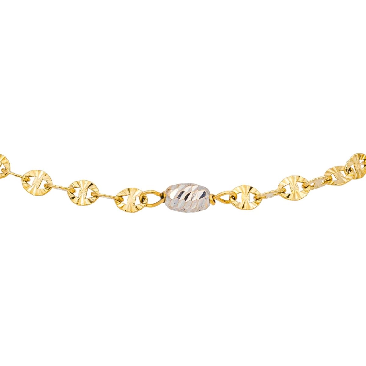 Bracelet Maille en or blanc et or jaune - Castafiore