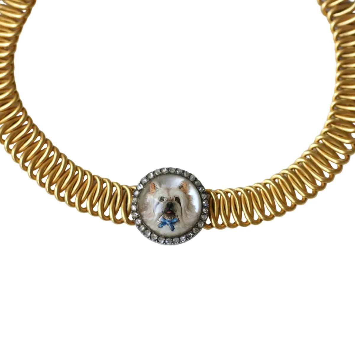 Bracelet Maille en or jaune, argent et diamants - Castafiore