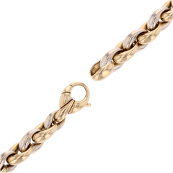 Bracelet Maille en or jaune et or blanc - Castafiore