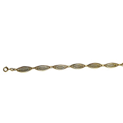 Bracelet Maille en or jaune et perles - Castafiore