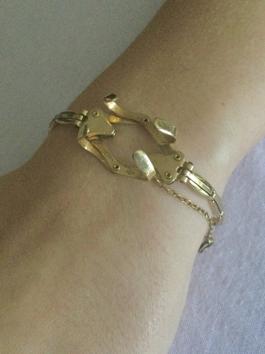 Bracelet Maille en or jaune et vermeil - Castafiore