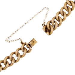 Bracelet Maille en or jaune, opale et diamants - Castafiore