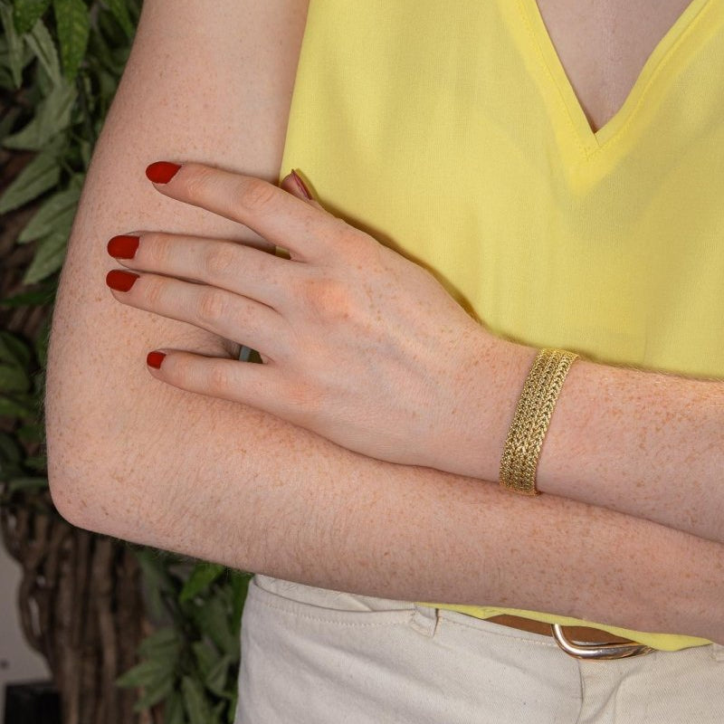 Bracelet Maille épi Or jaune - Castafiore