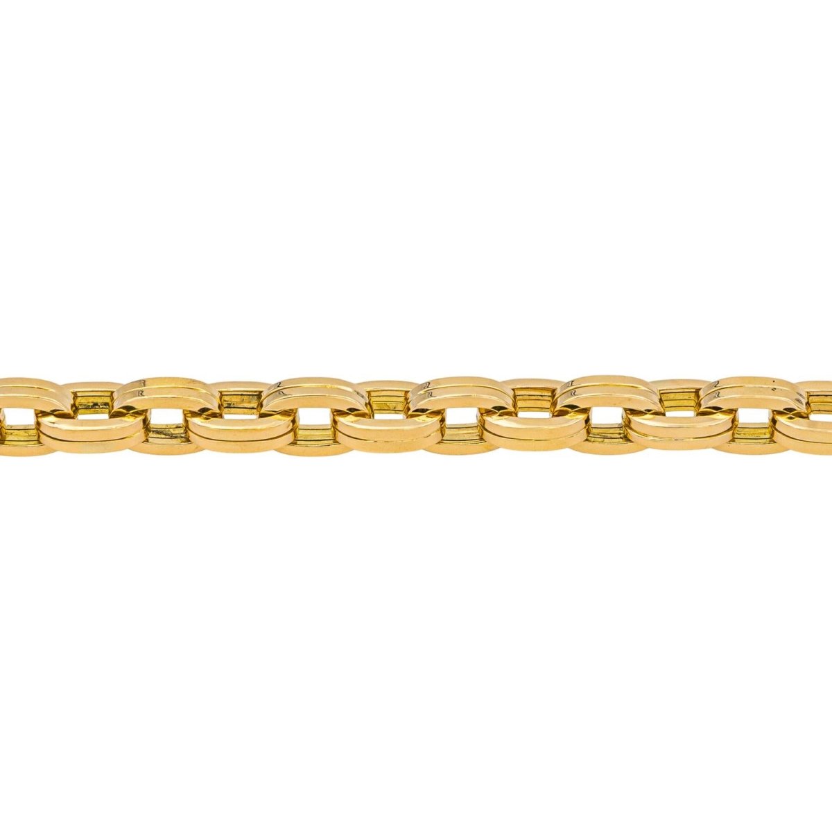 Bracelet Maille GAY FRÈRES en or jaune et diamant - Castafiore