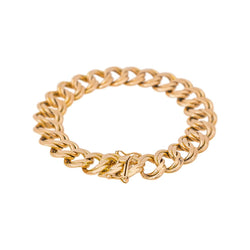 Bracelet Maille gourmette double Or rose - Castafiore