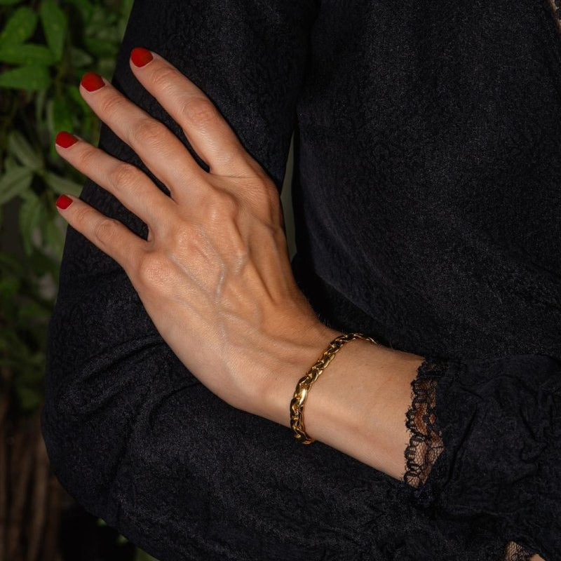 Bracelet Maille haricot Or jaune - Castafiore