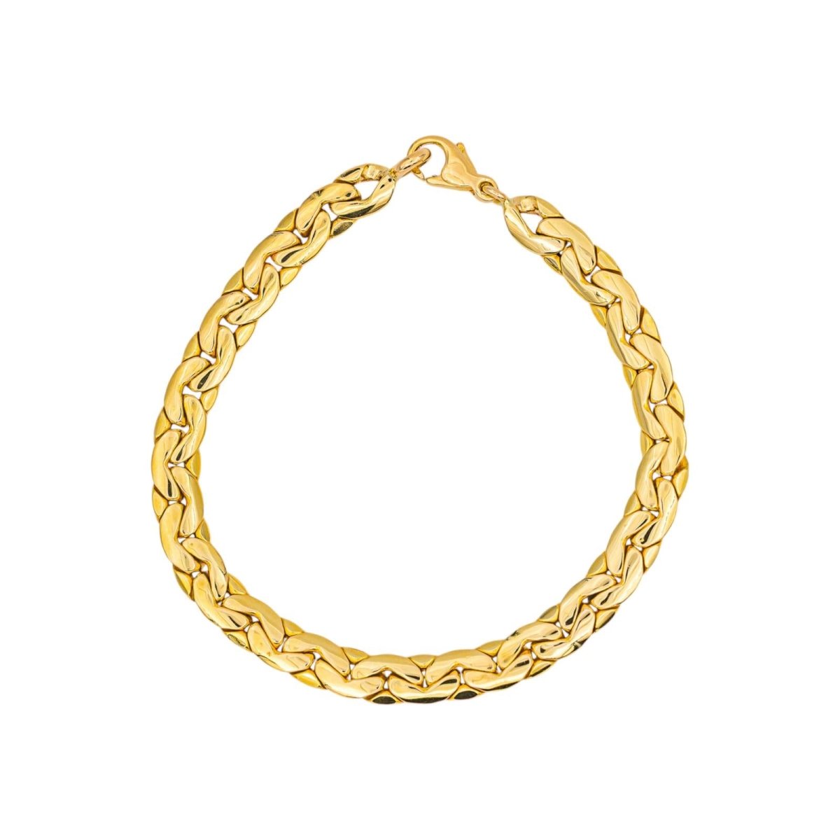 Bracelet Maille Haricot Or jaune - Castafiore