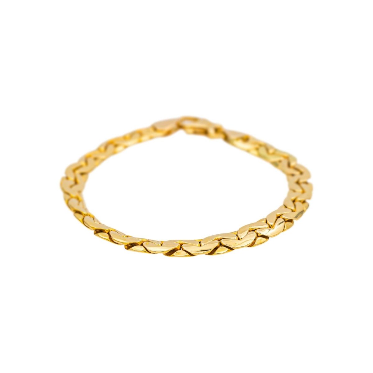 Bracelet Maille haricot Or jaune - Castafiore