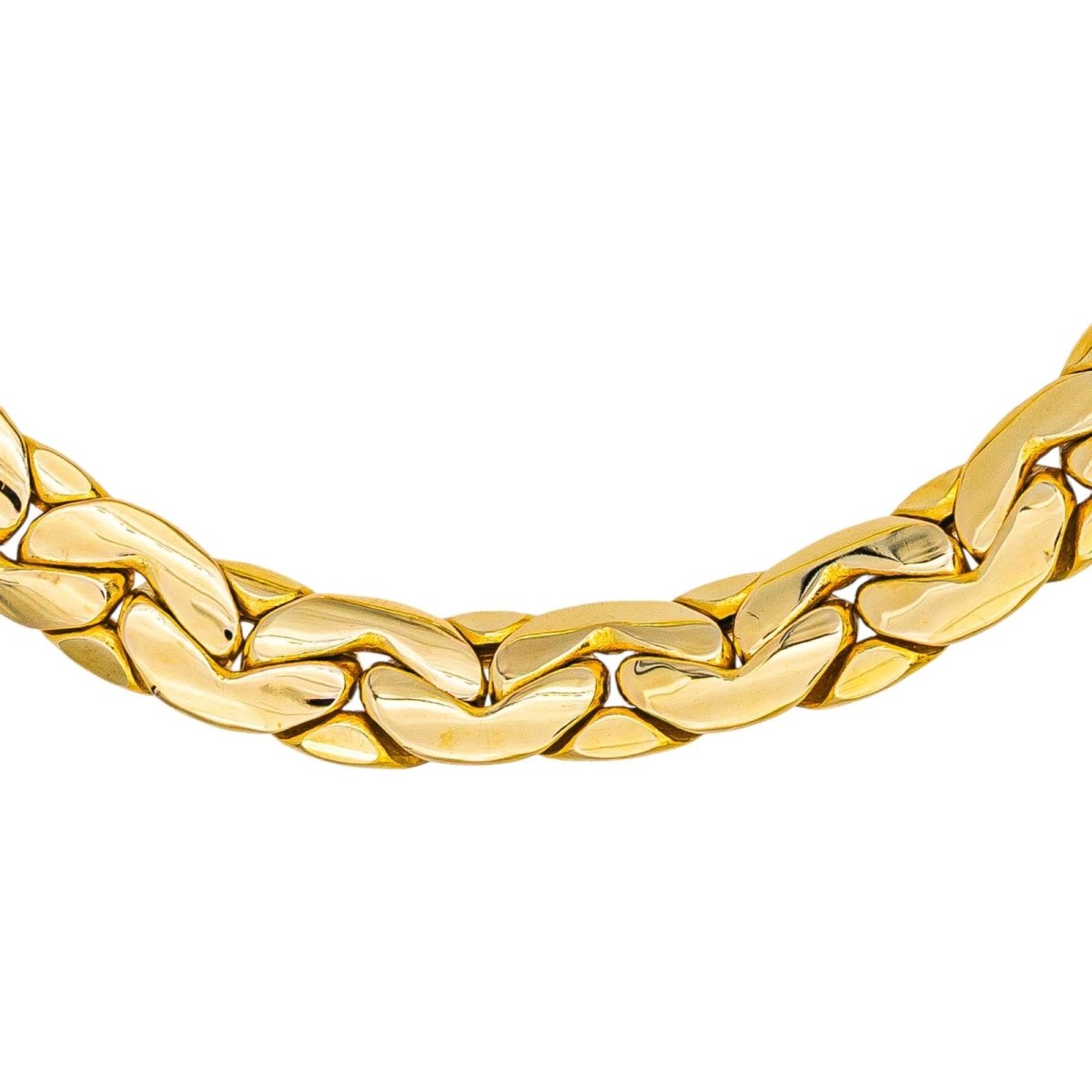 Bracelet Maille haricot Or jaune - Castafiore