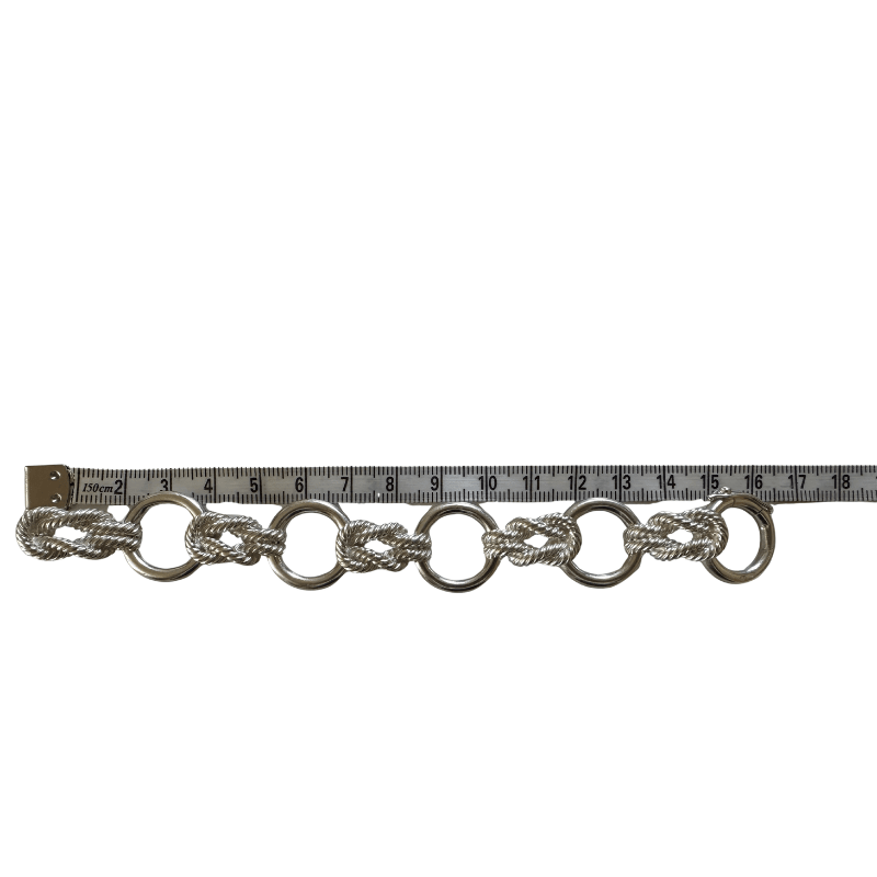 Bracelet Maille HERMÈS "Audierne" en argent - Castafiore