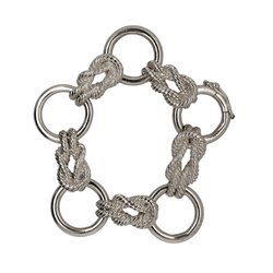 Bracelet Maille HERMÈS "Audierne" en argent - Castafiore