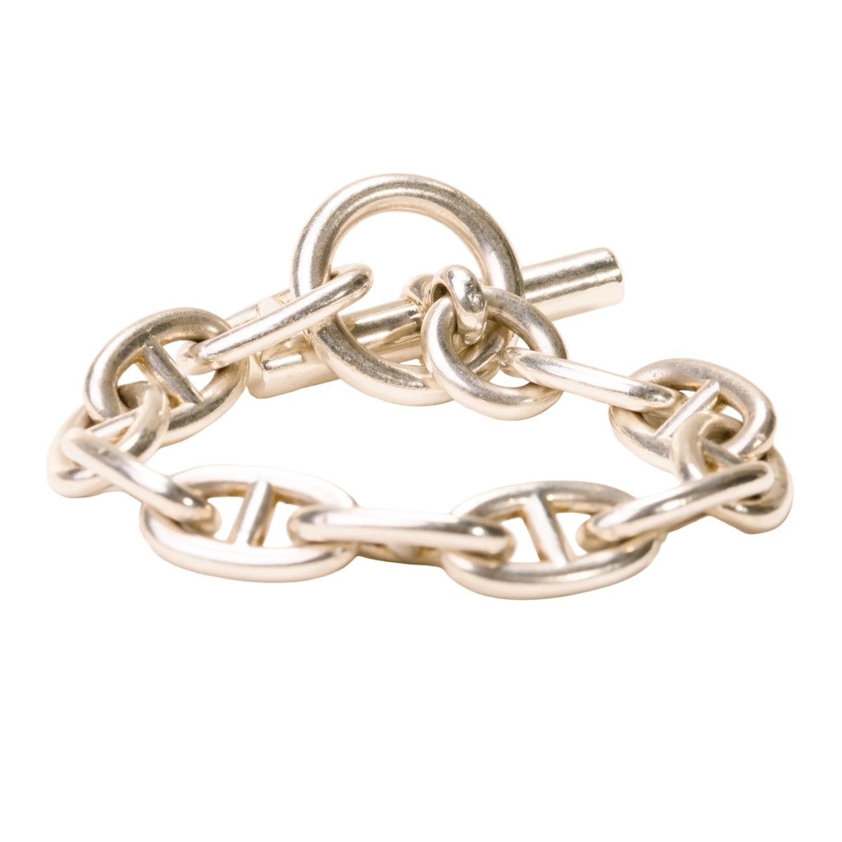 Bracelet Maille HERMÈS "Chaîne d'Ancre" en argent - Castafiore