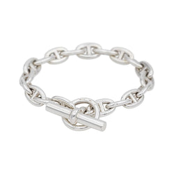 Bracelet Maille HERMÈS "Chaîne d'Ancre" en argent - Castafiore