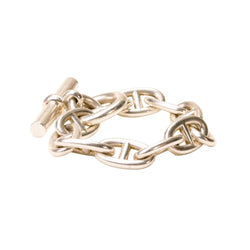 Bracelet Maille HERMÈS "Chaîne d'Ancre" en argent - Castafiore