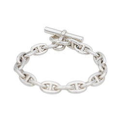 Bracelet Maille HERMÈS "Chaîne d'Ancre" en argent - Castafiore