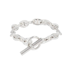 Bracelet Maille HERMÈS "Chaîne d'Ancre" GM en argent - Castafiore