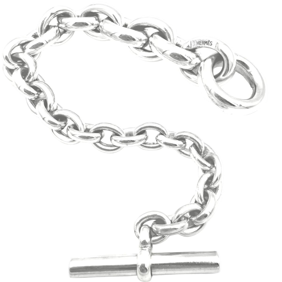 Bracelet Maille HERMÈS "Crescendo" en argent - Castafiore