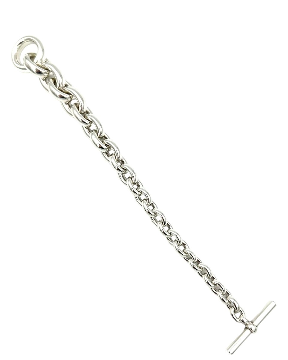 Bracelet Maille HERMÈS "Crescendo" en argent - Castafiore