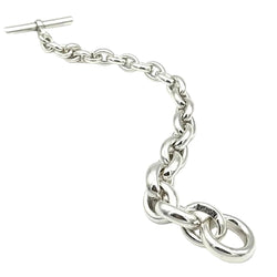 Bracelet Maille HERMÈS "Crescendo" en argent - Castafiore