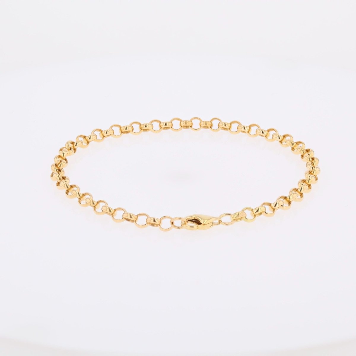 Bracelet maille jaseron en or jaune - Castafiore