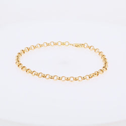 Bracelet maille jaseron en or jaune - Castafiore