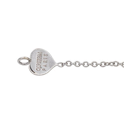 Bracelet Maille O.J. PERRIN "Coeur Légendes" en or blanc - Castafiore