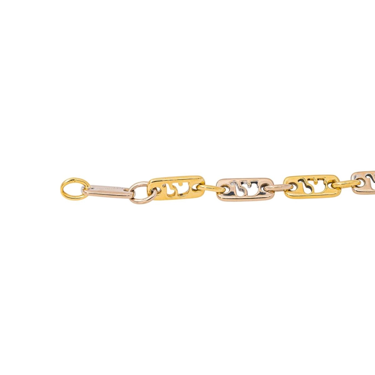 Bracelet Maille souple ajouré Or jaune Diamant - Castafiore