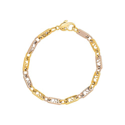 Bracelet Maille souple ajouré Or jaune Diamant - Castafiore