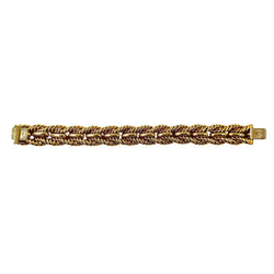 Bracelet Maille TIFFANY en or jaune torsadé - Castafiore