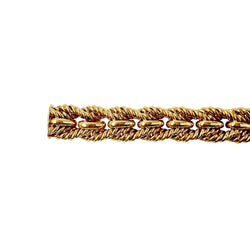 Bracelet Maille TIFFANY en or jaune torsadé - Castafiore