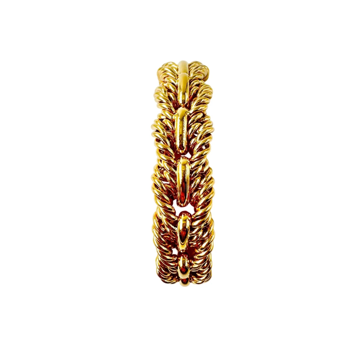 Bracelet Maille TIFFANY en or jaune torsadé - Castafiore