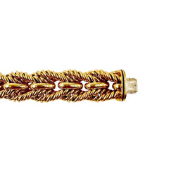 Bracelet Maille TIFFANY en or jaune torsadé - Castafiore