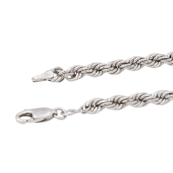 Bracelet Maille torsadée Or blanc - Castafiore