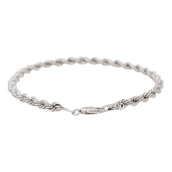 Bracelet Maille torsadée Or blanc - Castafiore