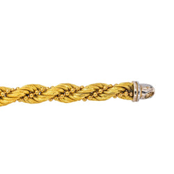 Bracelet maille torsadée Or jaune - Castafiore