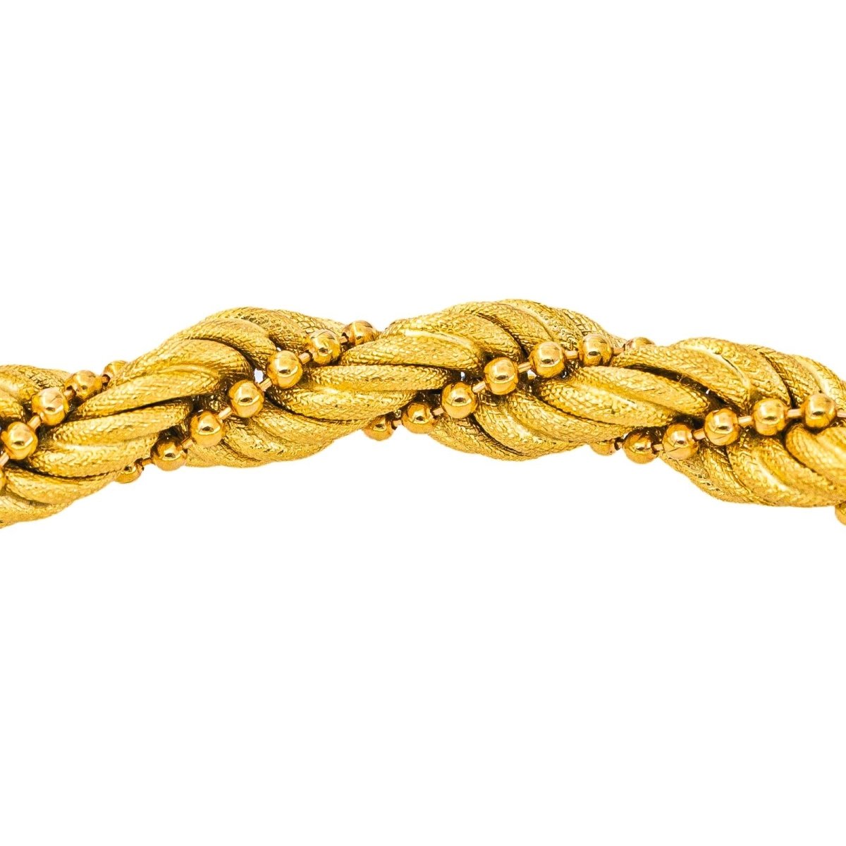 Bracelet maille torsadée Or jaune - Castafiore