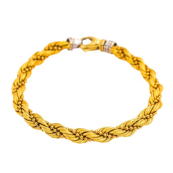 Bracelet maille torsadée Or jaune - Castafiore