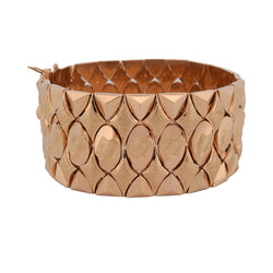 Bracelet Manchette en or jaune - Castafiore