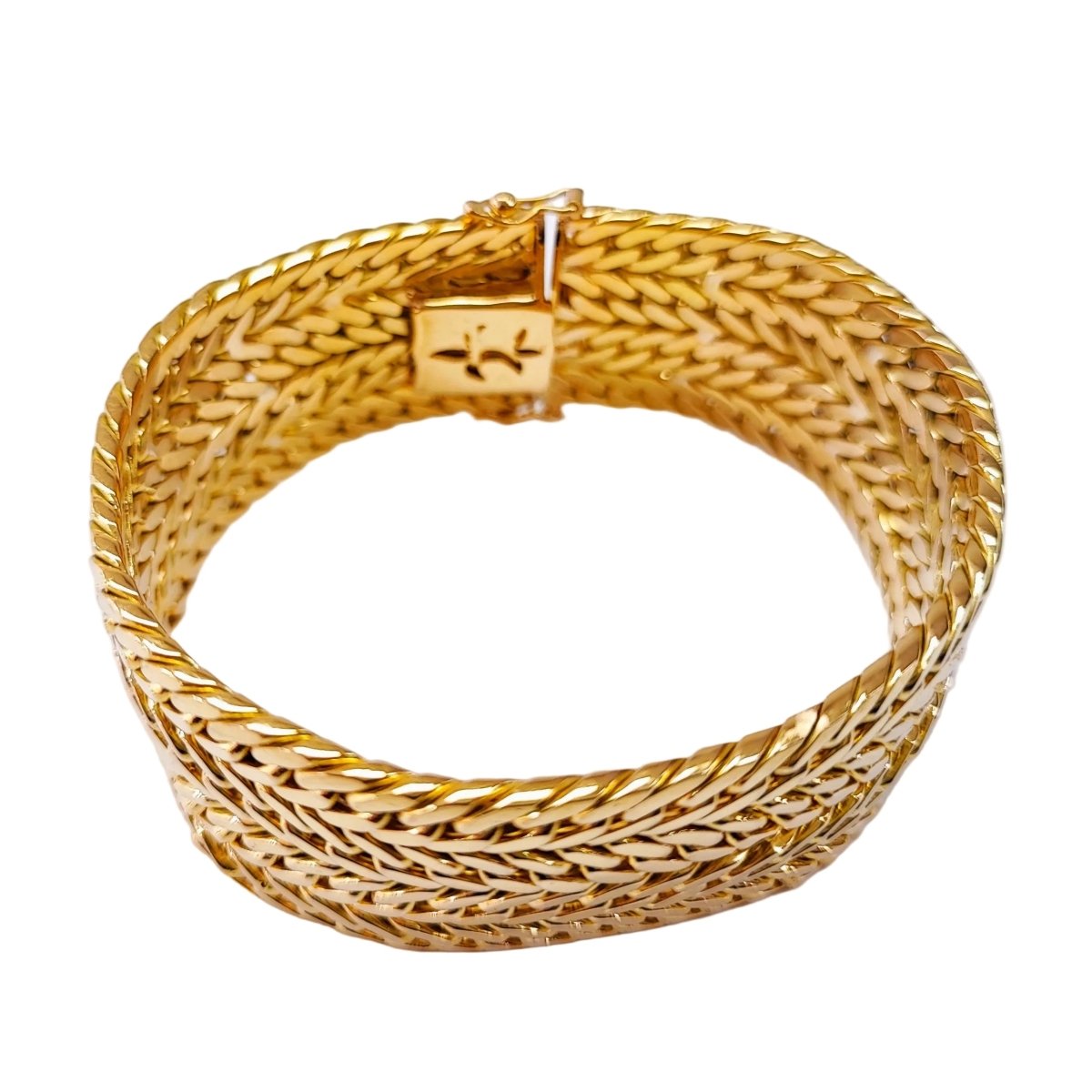 Bracelet Manchette en or jaune - Castafiore