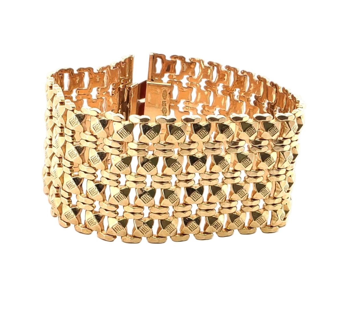 Bracelet Manchette en or jaune - Castafiore