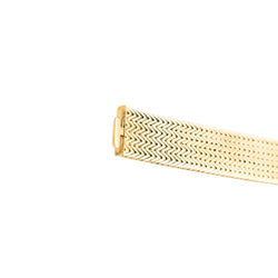 Bracelet Manchette GEORGES LENFANT en or jaune - Castafiore