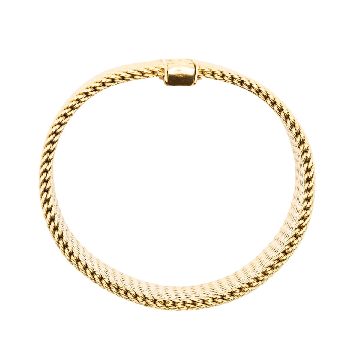 Bracelet Manchette GEORGES LENFANT en or jaune - Castafiore