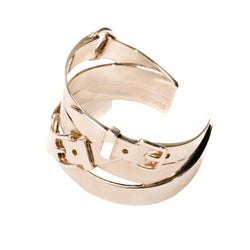 Bracelet Manchette HERMÈS "Débridé" en argent - Castafiore
