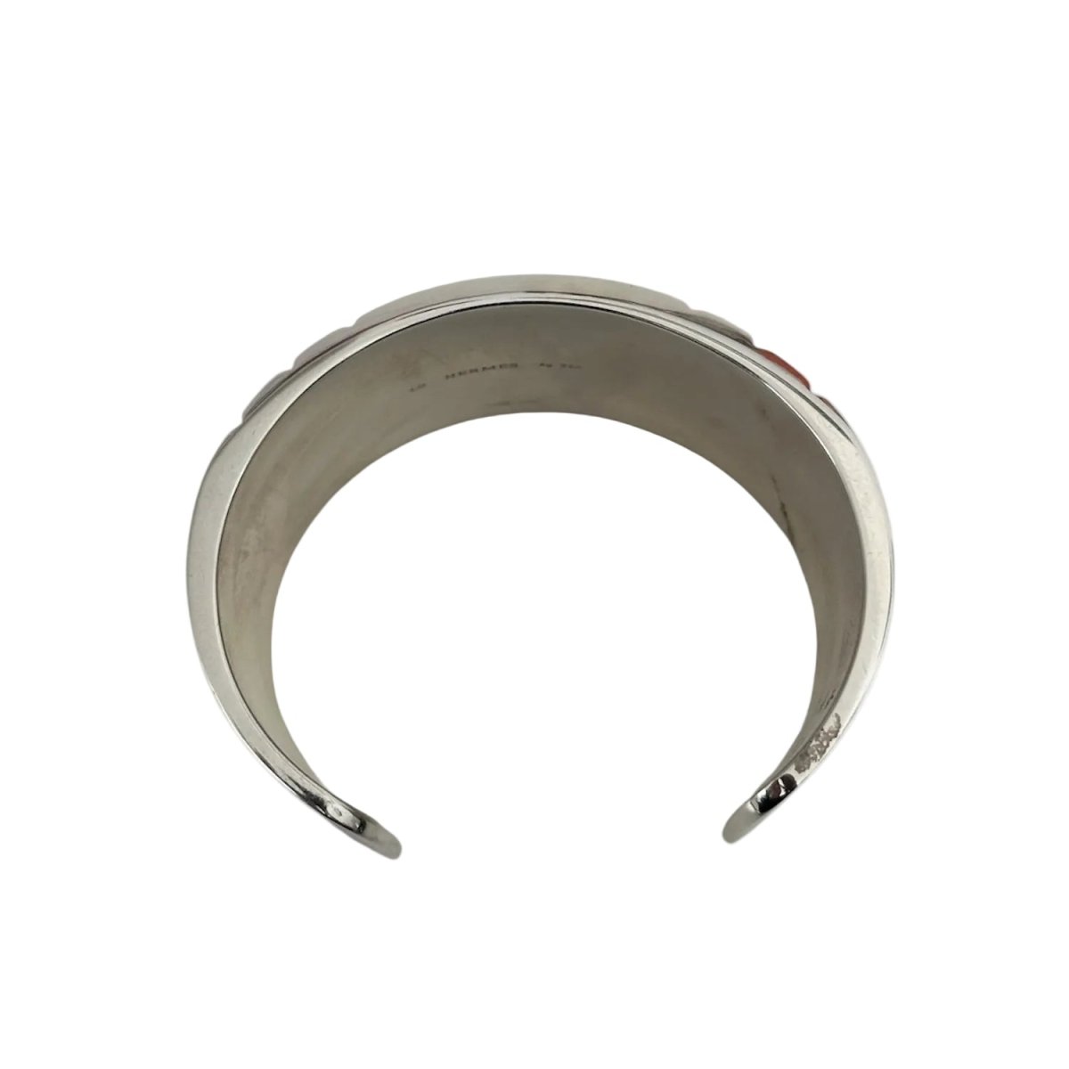 Bracelet Manchette HERMÈS "Keyllock Cuff Bracelet" en argent - Castafiore