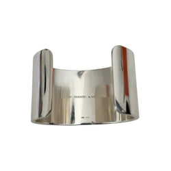 Bracelet Manchette HERMÈS "Keyllock Cuff Bracelet" en argent - Castafiore