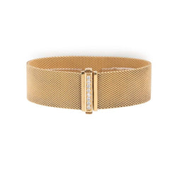 Bracelet Manchette TIFFANY & CO. en or jaune et diamants - Castafiore
