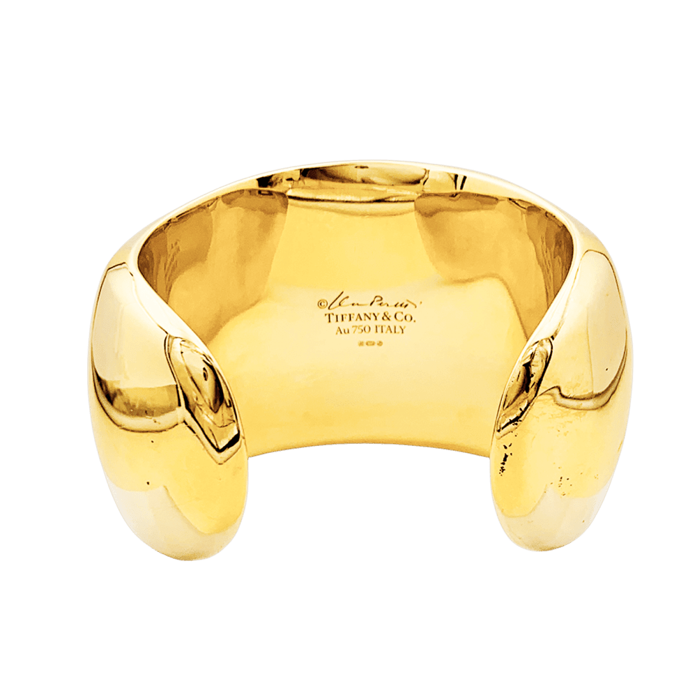 Bracelet Manchette TIFFANY & CO X ELSA PERETTI "Manchette à facettes" en or jaune - Castafiore