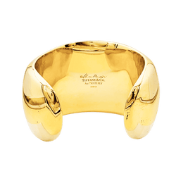 Bracelet Manchette TIFFANY & CO X ELSA PERETTI "Manchette à facettes" en or jaune - Castafiore