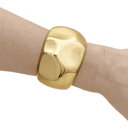 Bracelet Manchette TIFFANY & CO X ELSA PERETTI "Manchette à facettes" en or jaune - Castafiore
